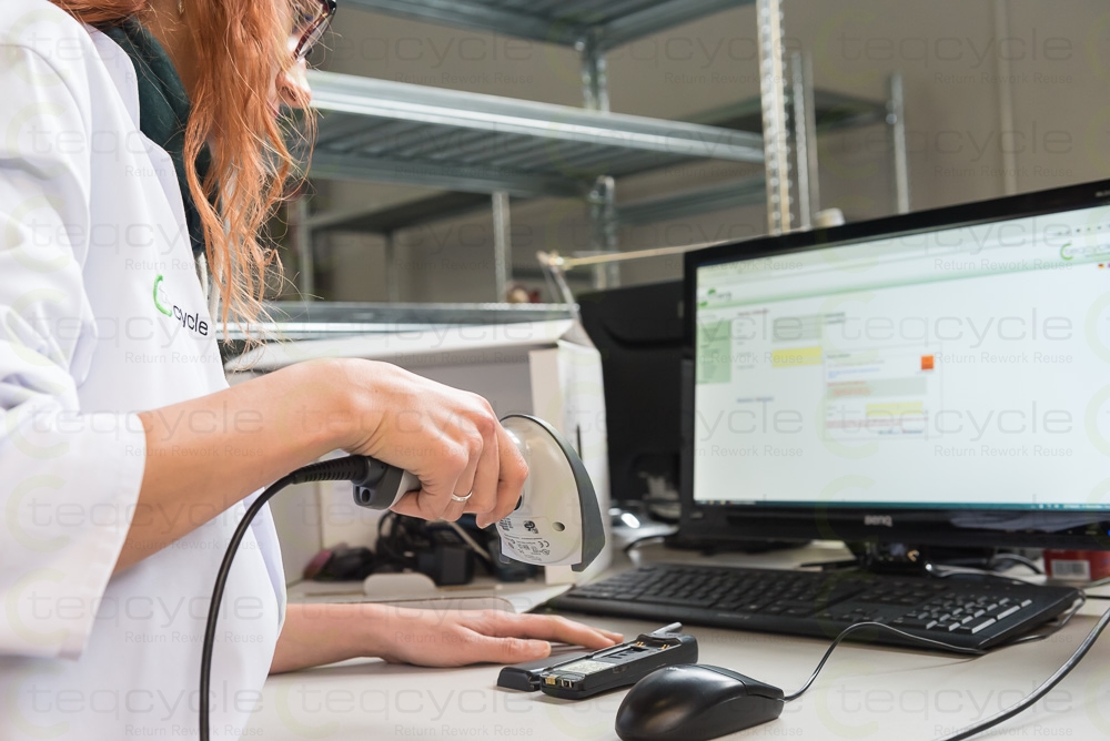 Erfassung IMEI im System bei Teqcycle Erfassung IMEI im System bei Teqcycle