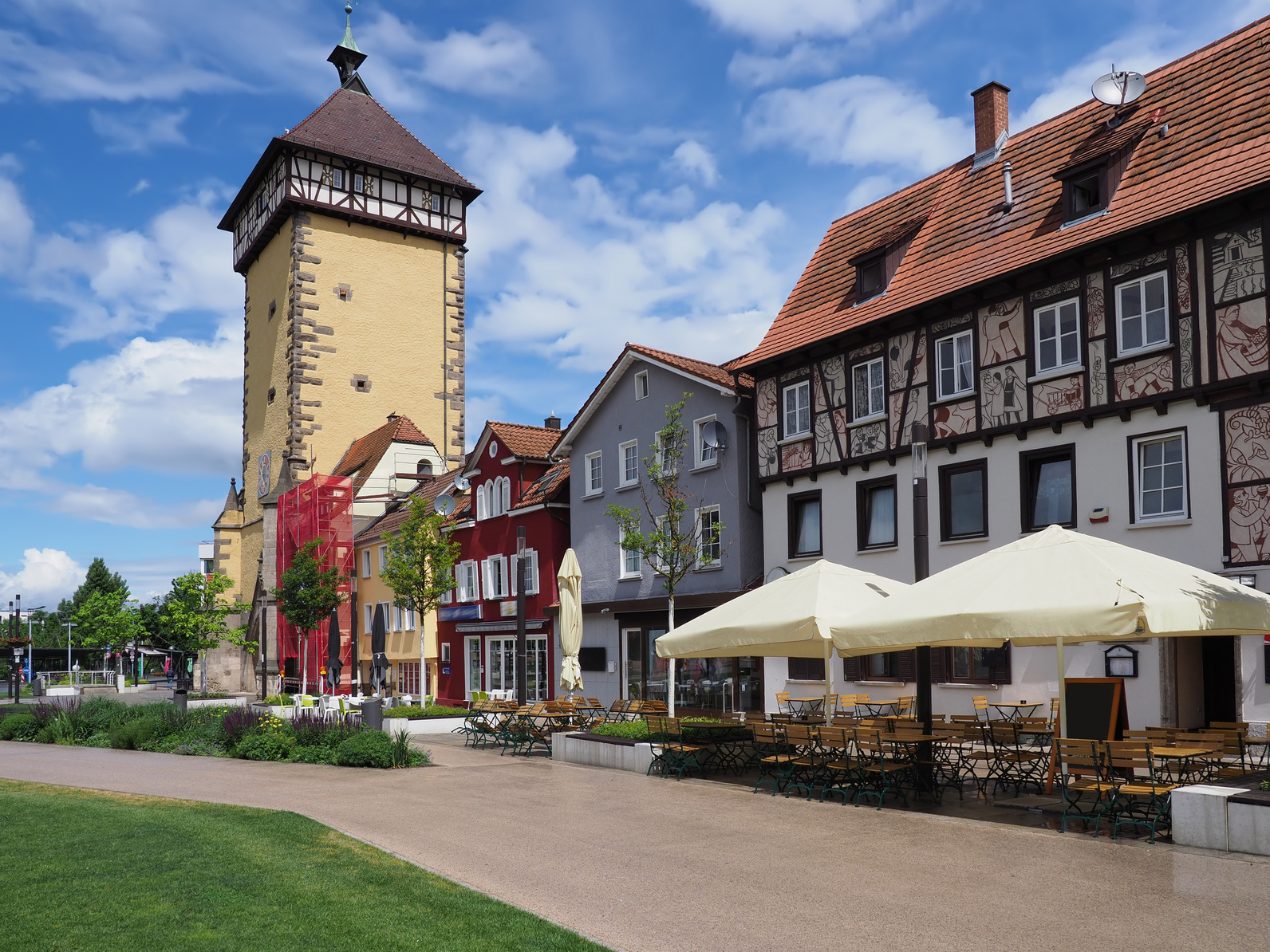Tübinger Tor in der Altstadt von Reutlingen
