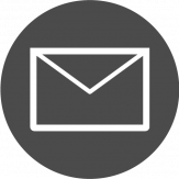 message outline icon im kreis